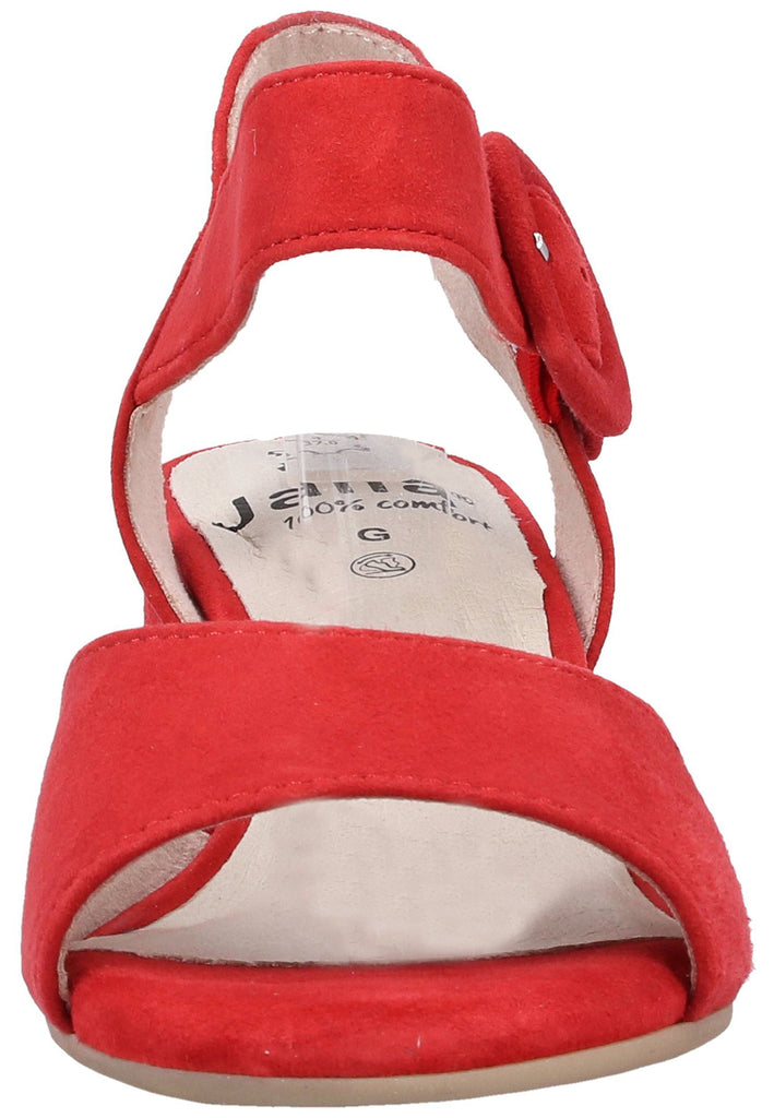 Jana Sandalen Veloursleder Rot