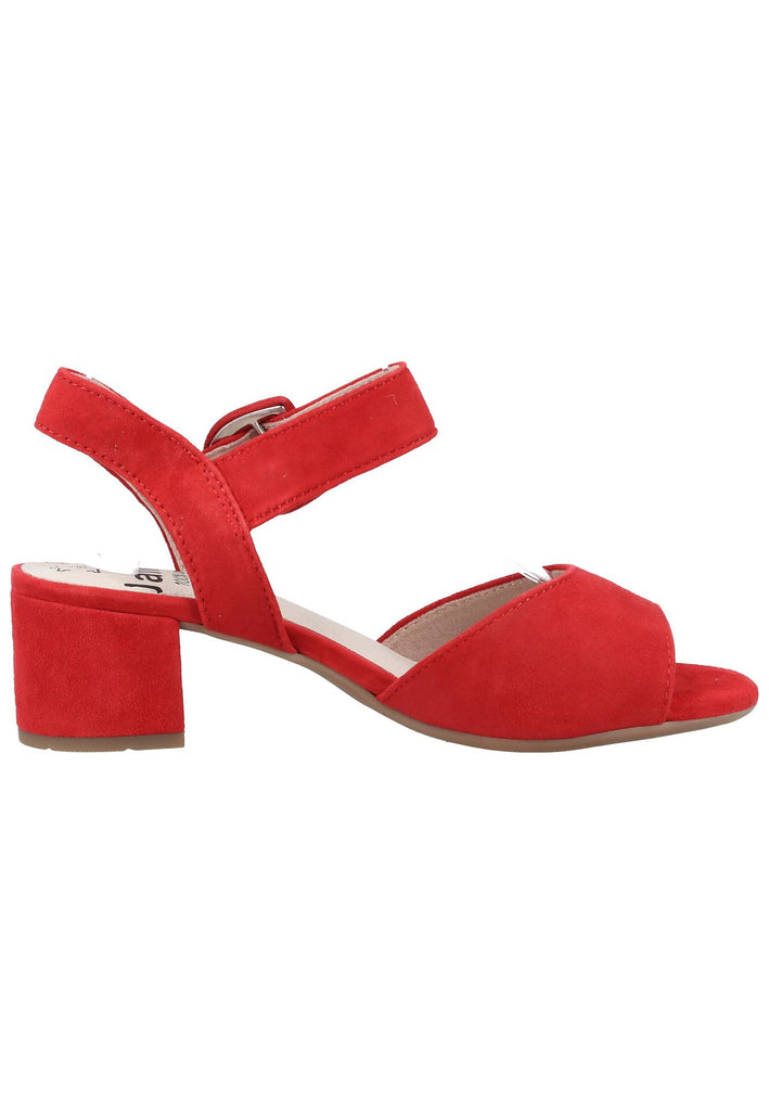 Jana Sandalen Veloursleder Rot