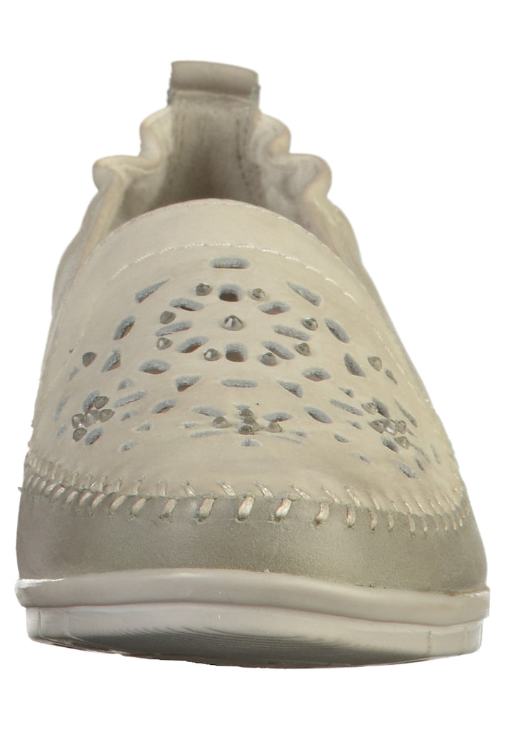 Jana Slipper Leder Grau