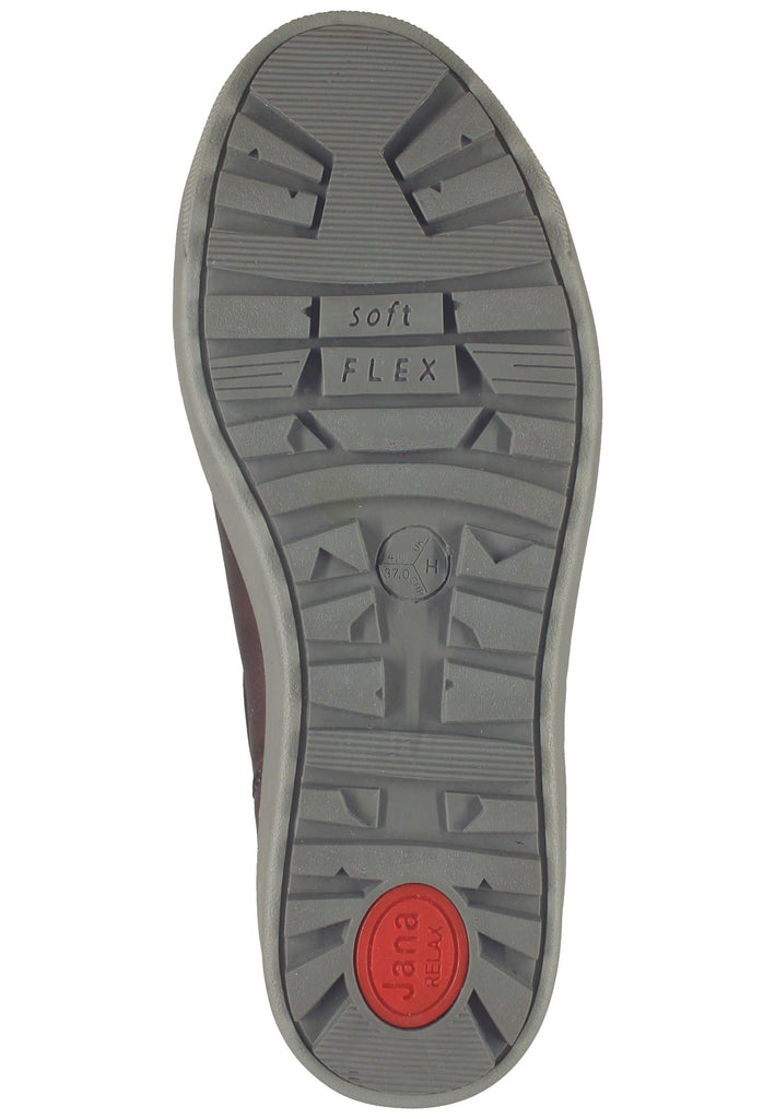 Jana Sneaker Leder Grau