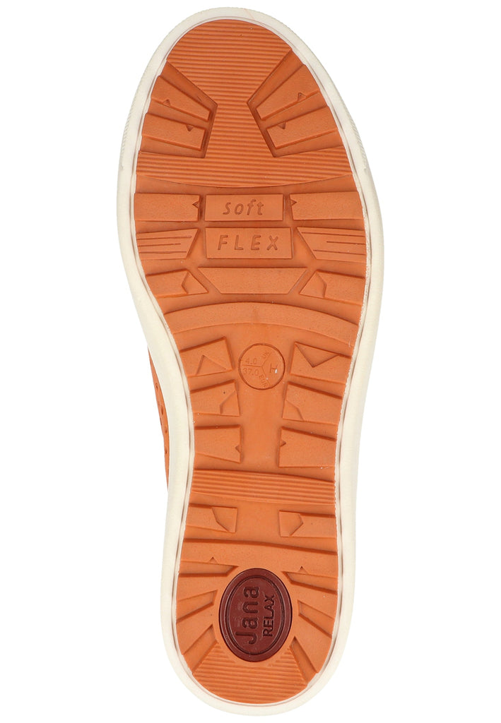 Jana Sneaker Leder Orange