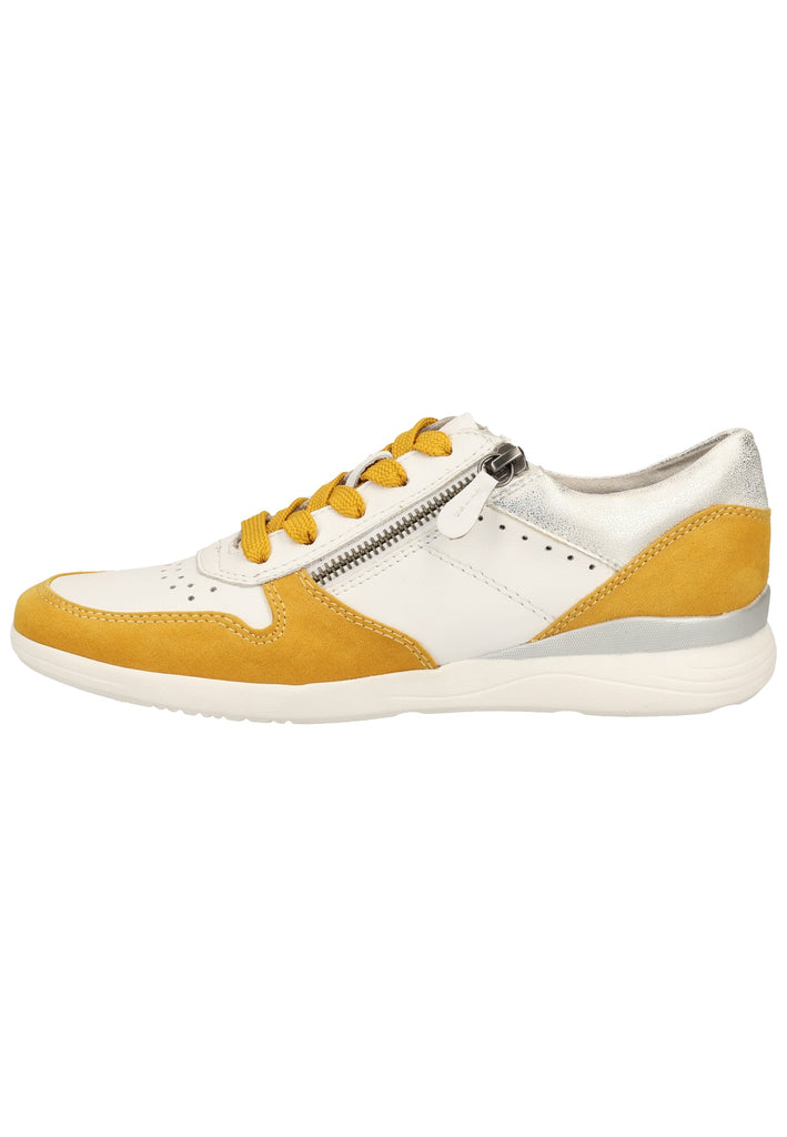 Jana Sneaker Leder/Textil Gelb