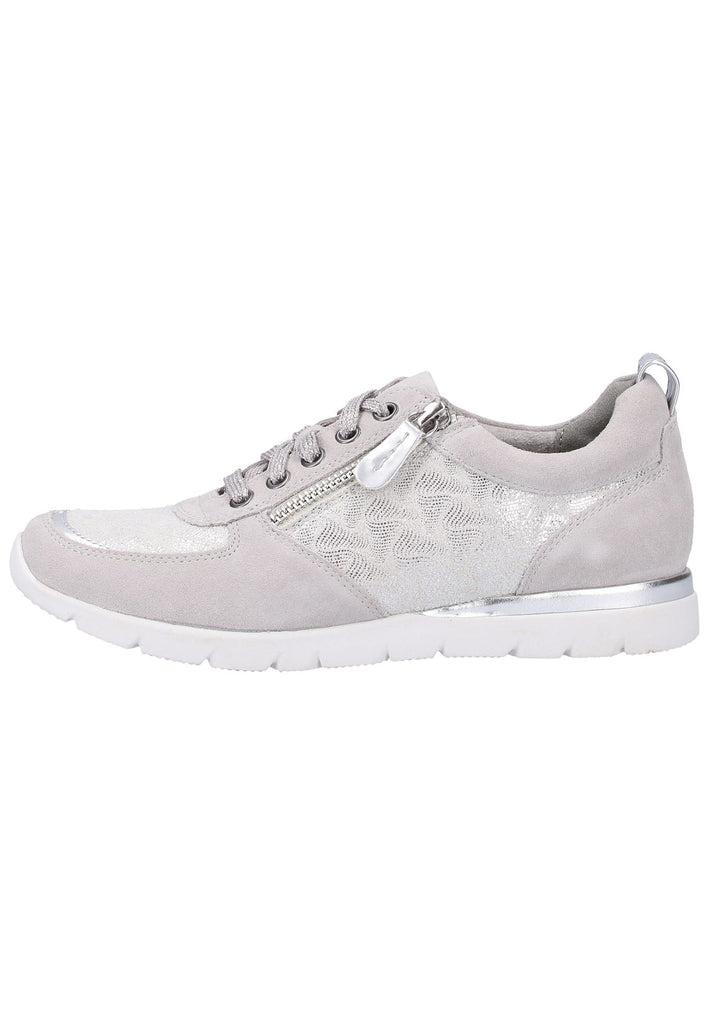 Jana Sneaker Leder/Textil Hellgrau