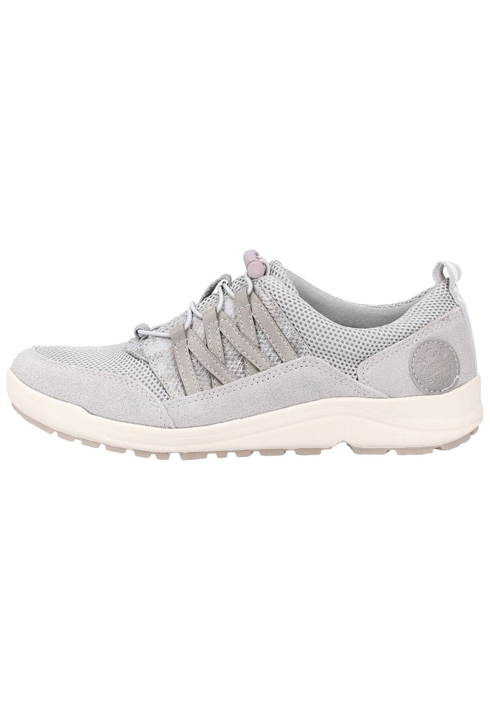 Jana Sneaker Leder/Textil Hellgrau