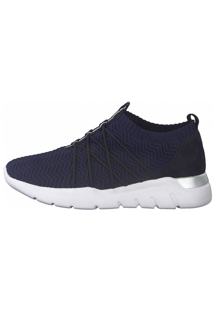 Jana Sneaker Leder/Textil Navy