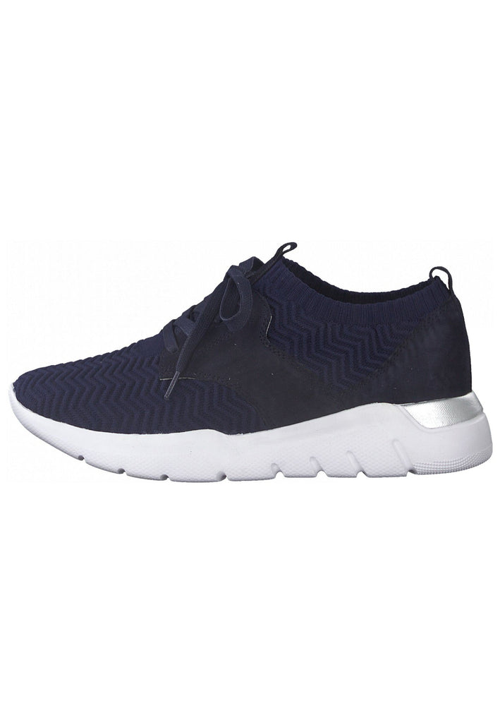 Jana Sneaker Leder/Textil Navy