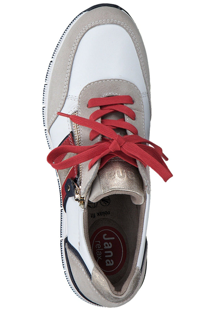 Jana Sneaker Leder Weiß