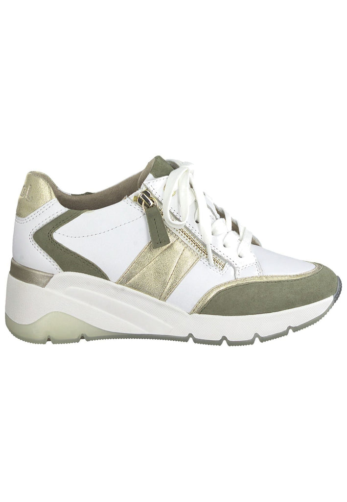 Jana Sneaker Leder Weiß/Grün