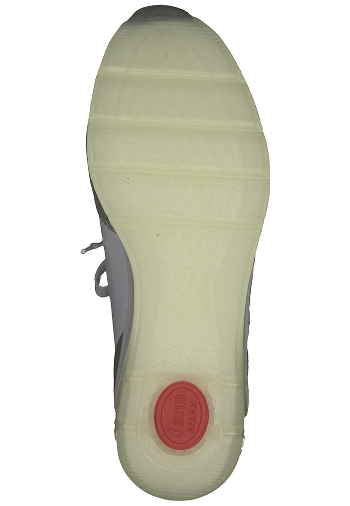 Jana Sneaker Leder Weiß/Grün