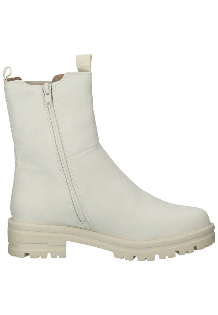 Jana Stiefelette Lederimitat/Textil Ivory