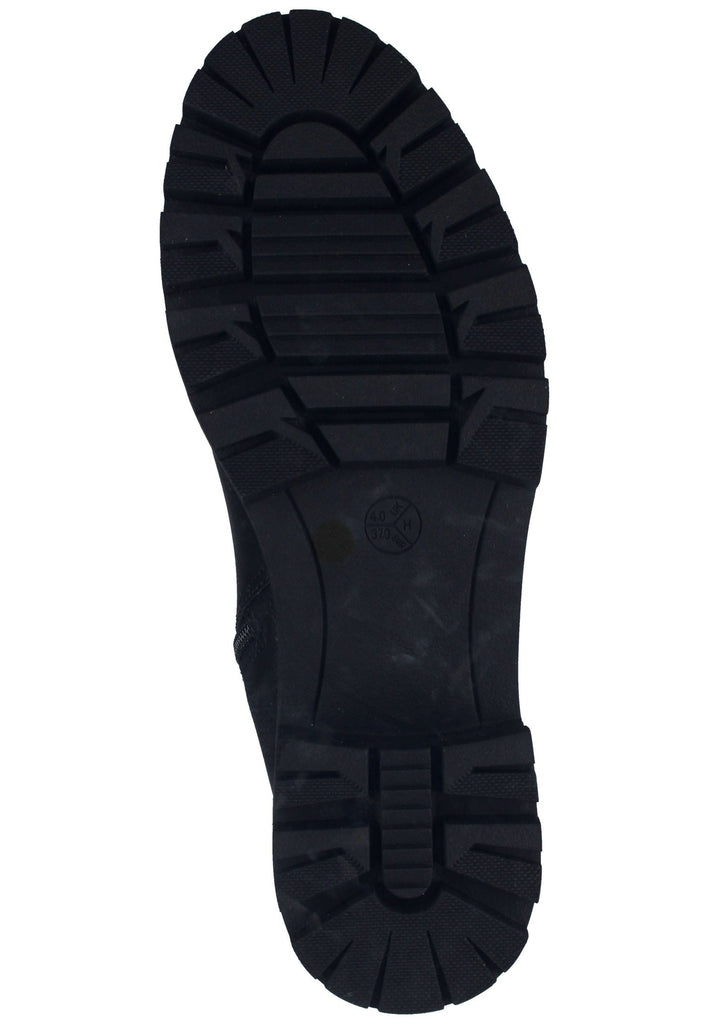 Jana Stiefelette Lederimitat/Textil Schwarz