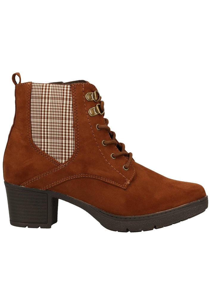 Jana Stiefelette Textil Kastanie