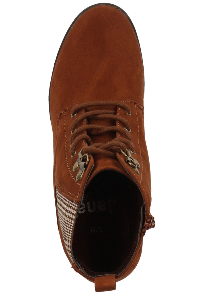 Jana Stiefelette Textil Kastanie