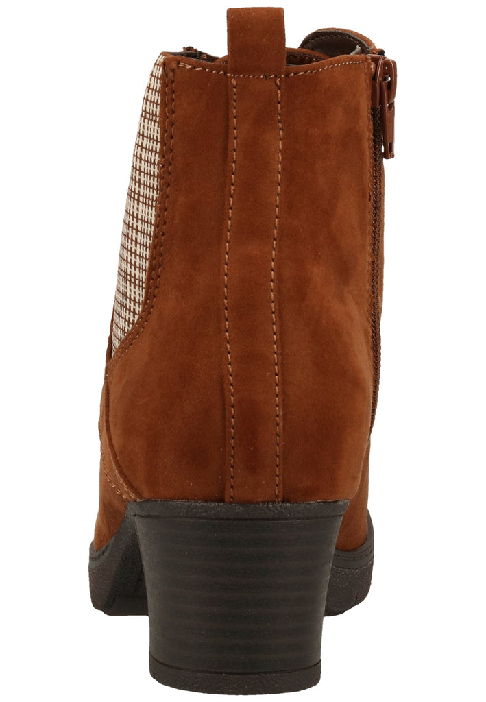 Jana Stiefelette Textil Kastanie