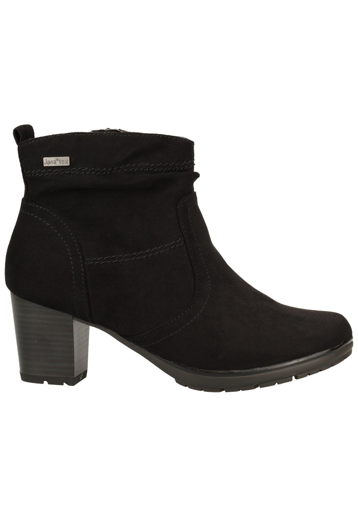 Jana Stiefelette Textil Schwarz
