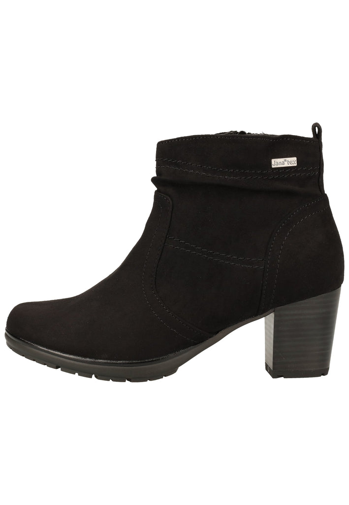 Jana Stiefelette Textil Schwarz
