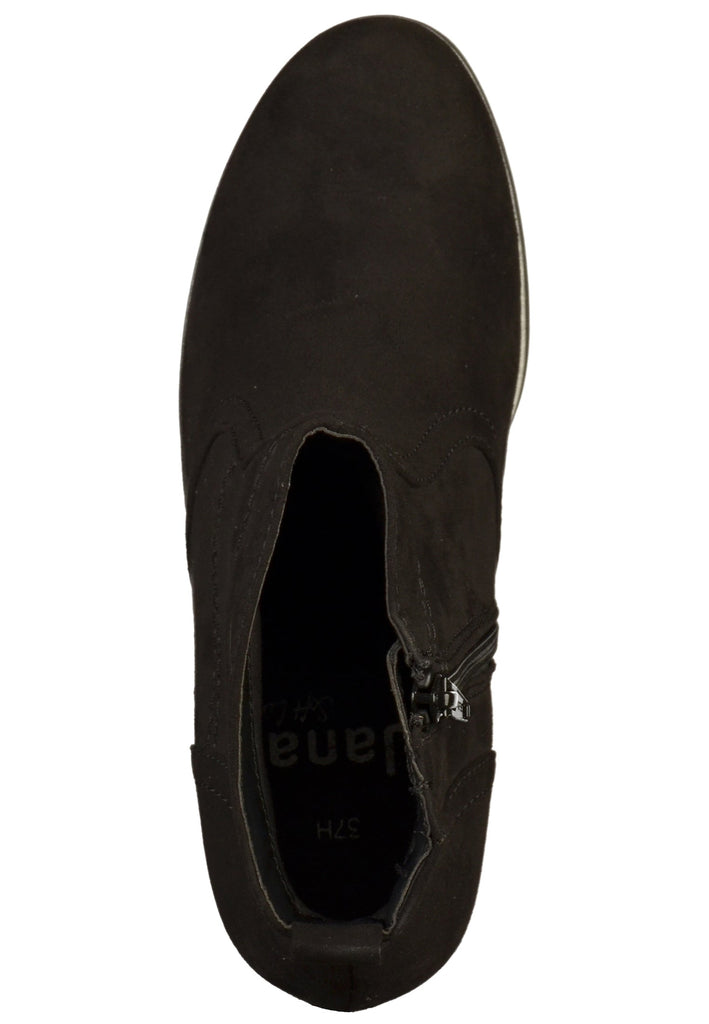 Jana Stiefelette Textil Schwarz