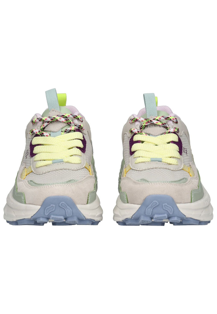 JEEP Sneaker Lederimitat/Textil Beige/Grün