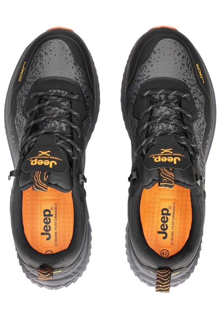 JEEP Sneaker Lederimitat/Textil Schwarz Kombi