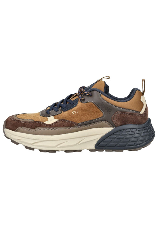 JEEP Sneaker Lederimitat/Textil Tobacco