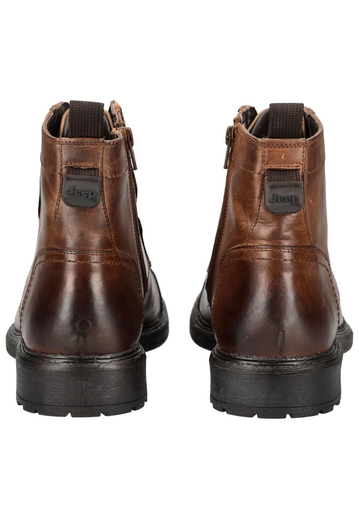 JEEP Stiefelette Leder Cognac