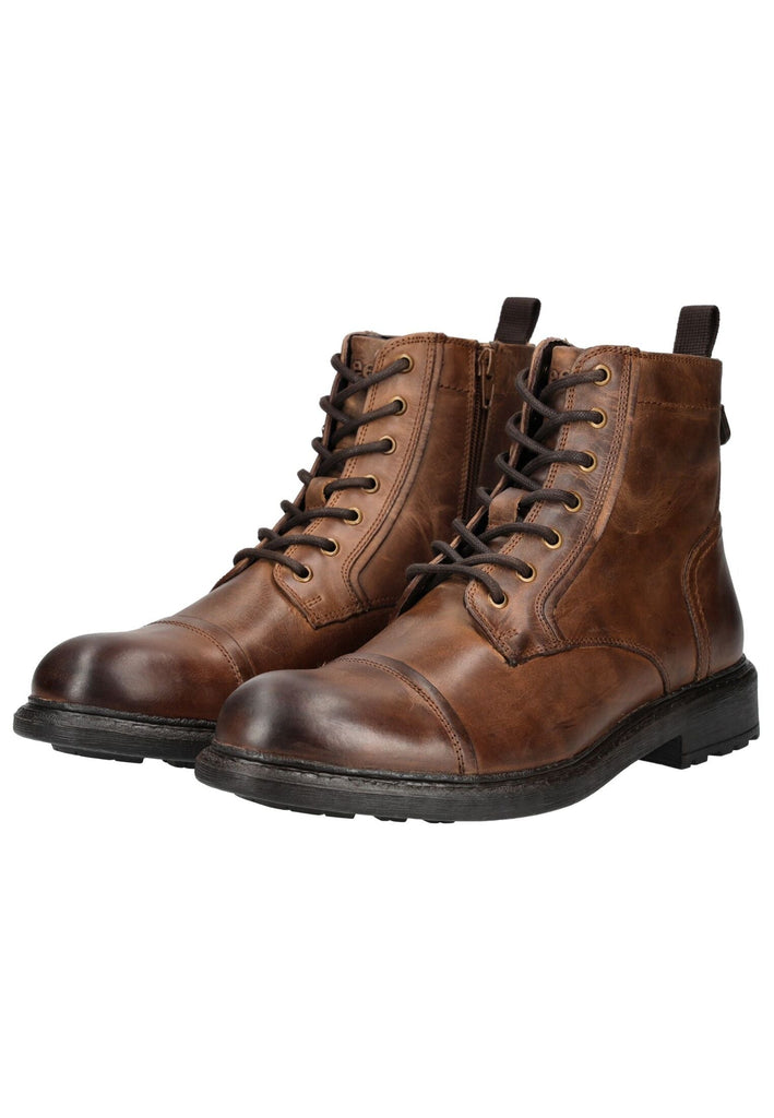 JEEP Stiefelette Leder Cognac
