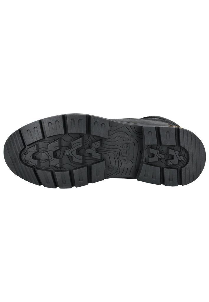 JEEP Stiefelette Leder/Textil Schwarz