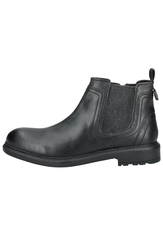 JEEP Stiefelette Leder/Textil Schwarz