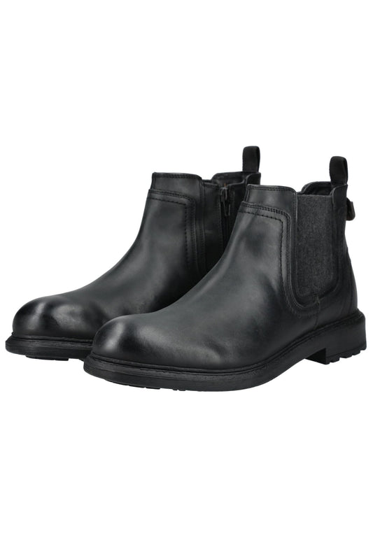JEEP Stiefelette Leder/Textil Schwarz