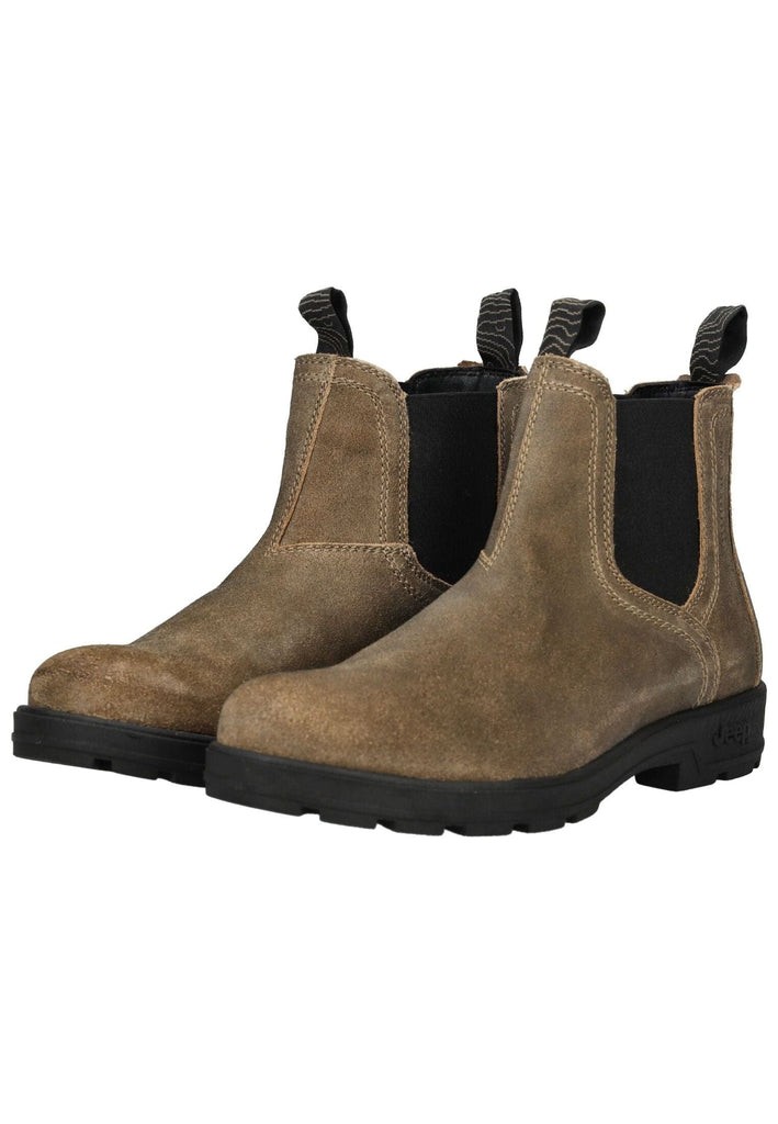 JEEP Stiefelette Leder/Textil Taupe