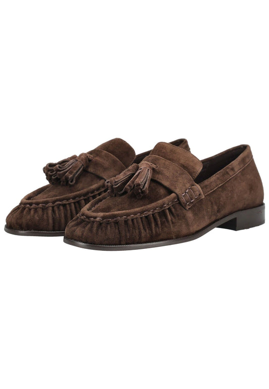 Jeffrey Campbell Slipper Veloursleder Braun