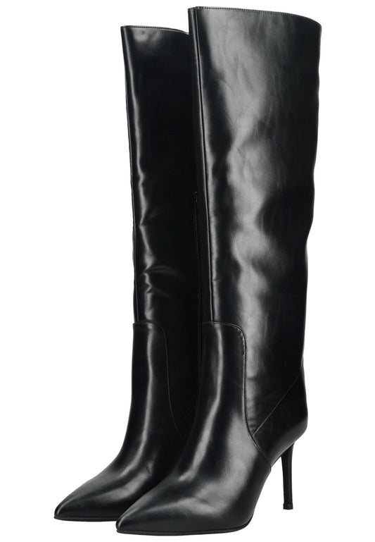 Jeffrey Campbell Stiefel Lederimitat Schwarz