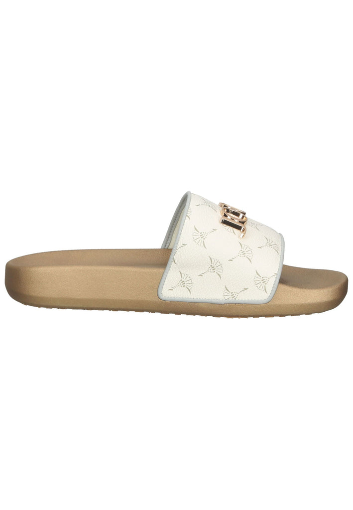 JOOP! Pantoletten Lederimitat Weiß