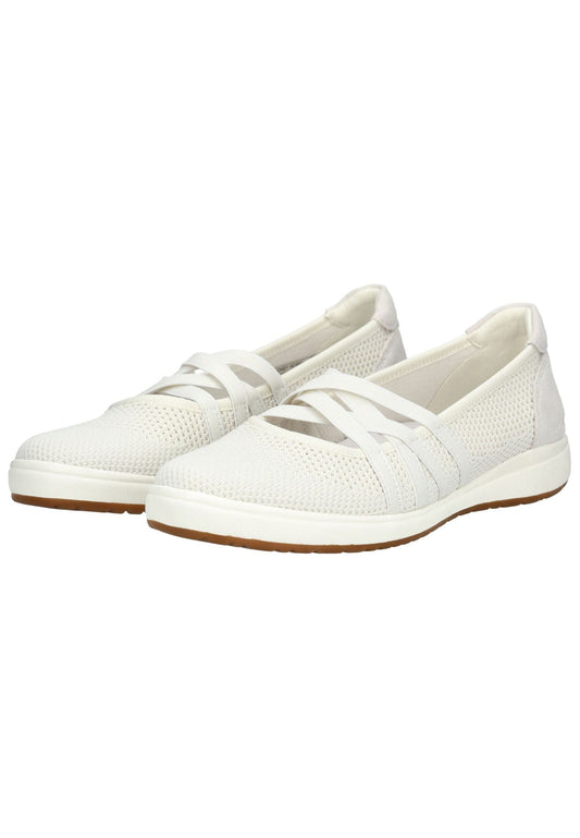 Josef Seibel Ballerinas Leder/Textil Weiß