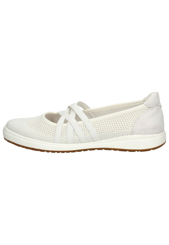 Josef Seibel Ballerinas Leder/Textil Weiß