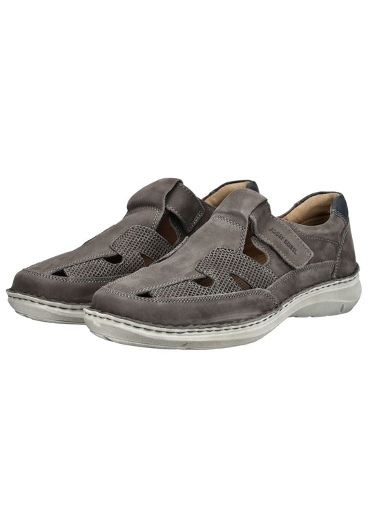 Josef Seibel Halbschuhe Leder Grau