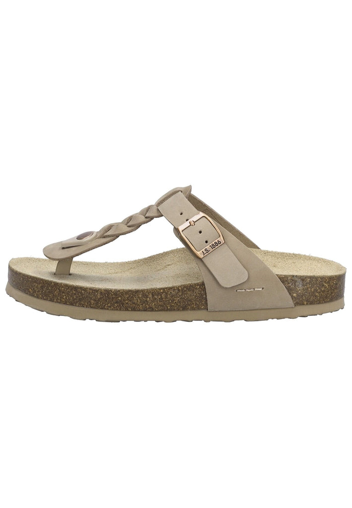 Pantoletten Josef Seibel Pantoletten Nubukleder Beige