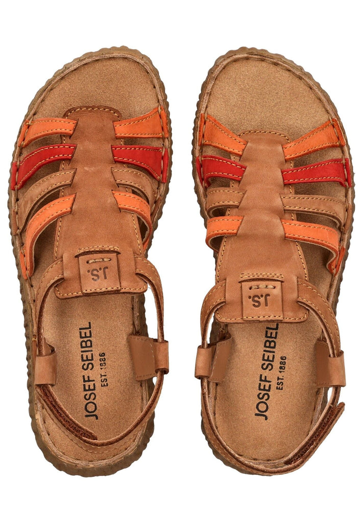 Josef Seibel Sandalen Leder Kastanie