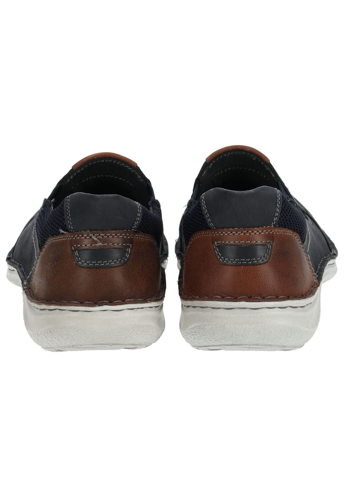 Josef Seibel Slipper Leder/Textil Blau/Braun