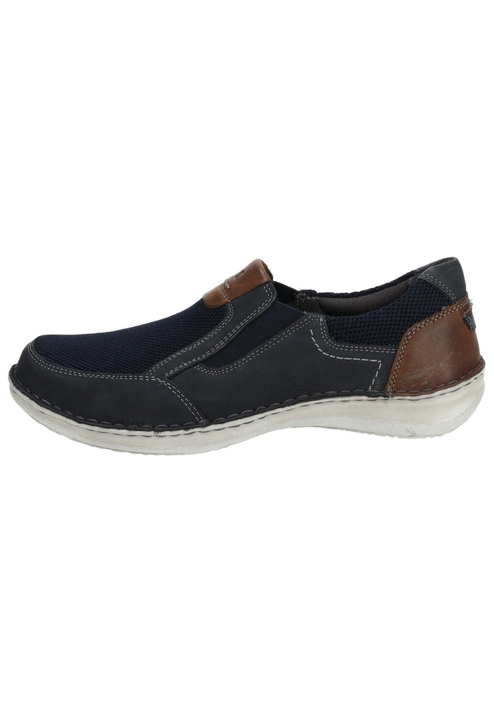 Josef Seibel Slipper Leder/Textil Blau/Braun