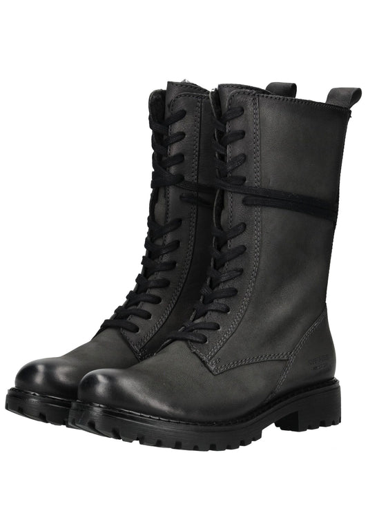 Josef Seibel Stiefel Leder Asphalt Warmfutter