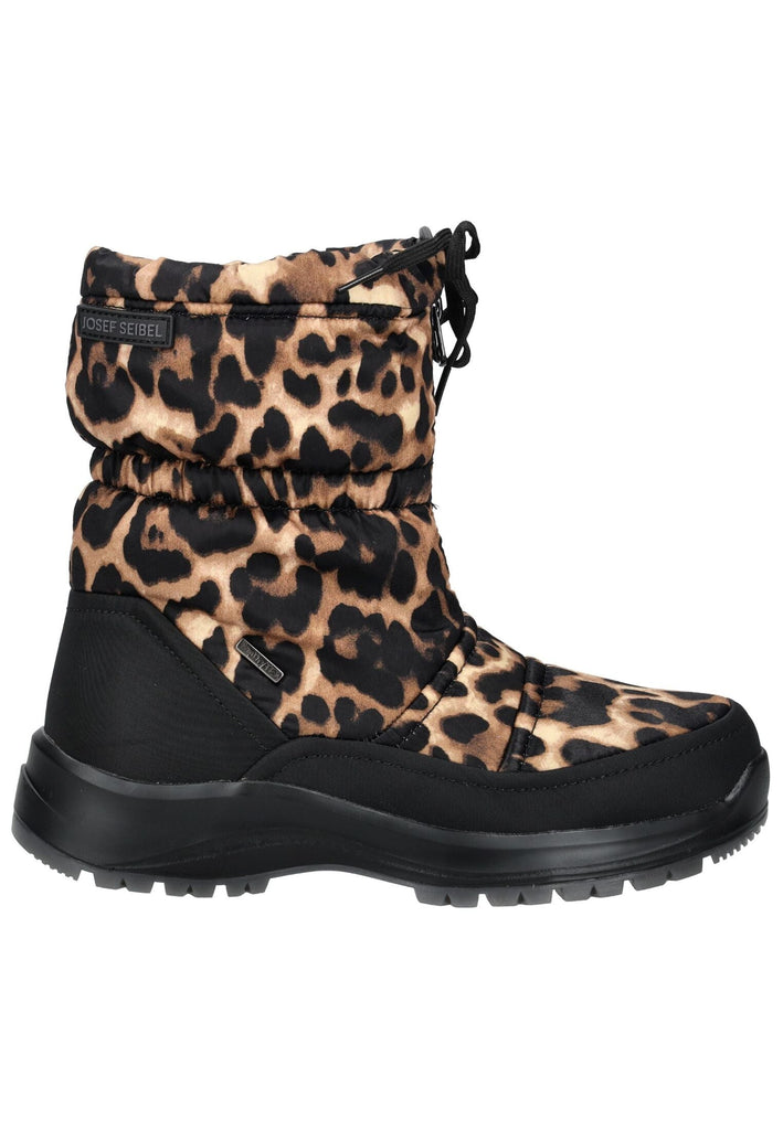 Josef Seibel Stiefel Lederimitat/Textil Leopard Warmfutter