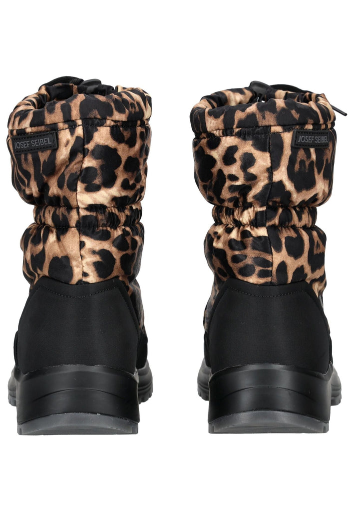 Josef Seibel Stiefel Lederimitat/Textil Leopard Warmfutter