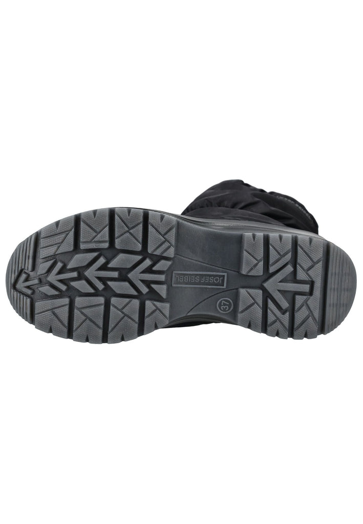 Josef Seibel Stiefel Lederimitat/Textil Schwarz Warmfutter