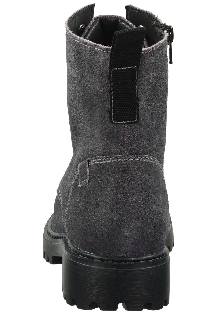 Josef Seibel Stiefelette Leder Grau/Lila Warmfutter