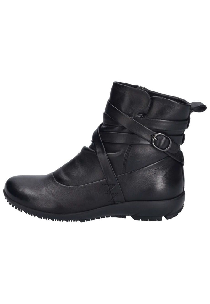 Josef Seibel Stiefelette Leder Schwarz Warmfutter