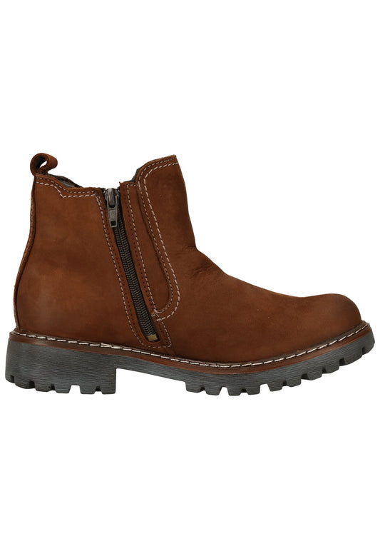 Josef Seibel Stiefelette Leder/Textil Braun/Grau