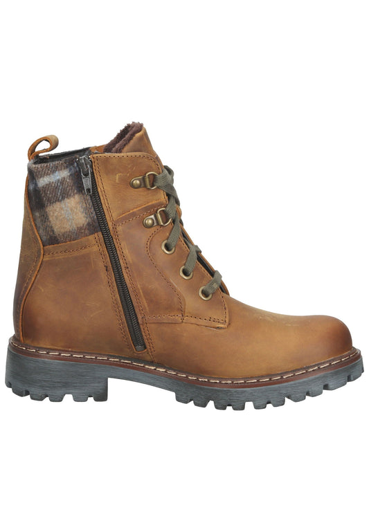 Josef Seibel Stiefelette Leder/Textil Hellbraun Warmfutter