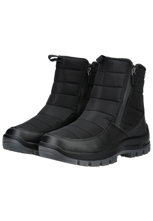 Josef Seibel Stiefelette Lederimitat/Textil Schwarz Warmfutter