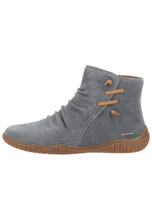 Josef Seibel Stiefelette Veloursleder Asphalt